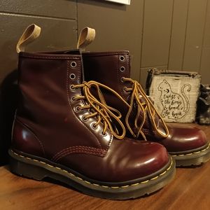 VEGAN Dr. Martens Dark Cherry Boots
